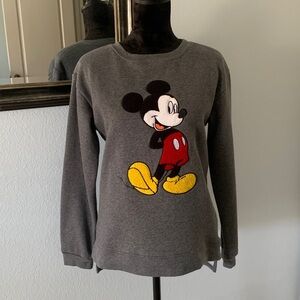 Disney Gray Mickey Mouse Sweatshirt